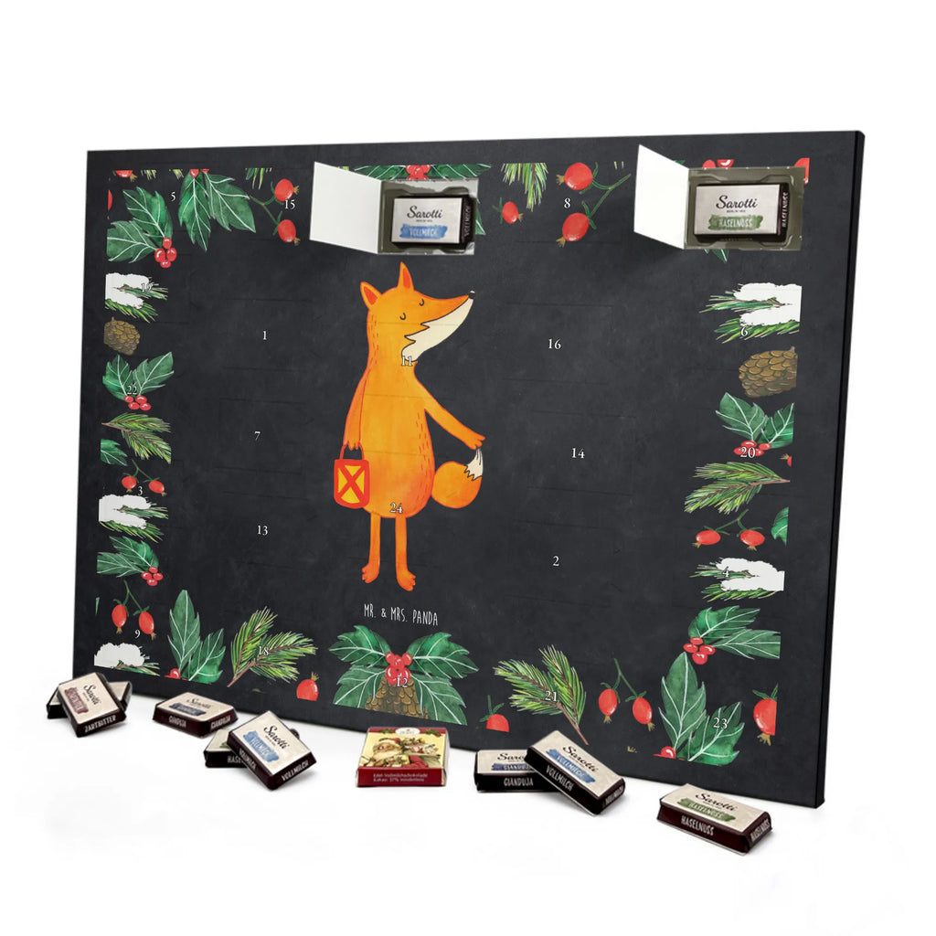 Chocolate advent calendar Fox Lantern forest wildlife, clever as a fox, foxes, animal lover, Lovesickness Spell, Cheer up, Saint Martin, Lantern, Caesar Otto Hugo Flaischlen, Lantern parade, Foxes, Spell comforting