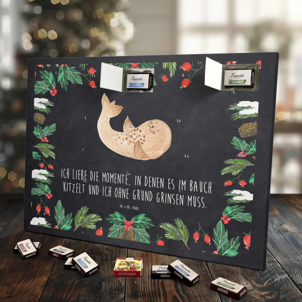 Chocolate advent calendar seal Lay gift ideas, gifts, small animals, good mood, cute, funny sayings, cute animal motives, hand drawn, special gifts, card, animal lover, sea animal, Baltic Sea, North Sea, joy, Seal, seals, laughter