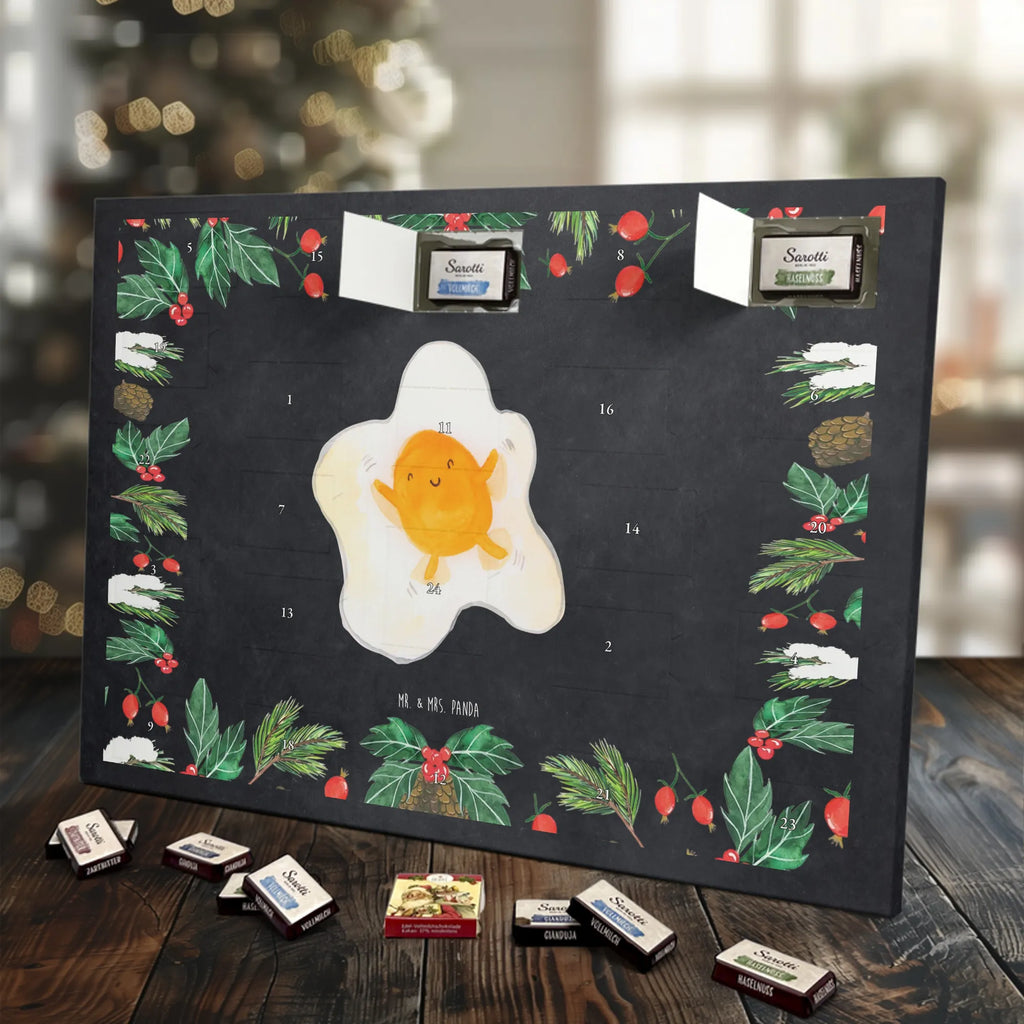 Chocolate advent calendar Fried egg egg gift ideas, gifts, small animals, good mood, cute, funny sayings, cute animal motives, hand drawn, special gifts, card, animal lover, nice, Egg, fried egg, day