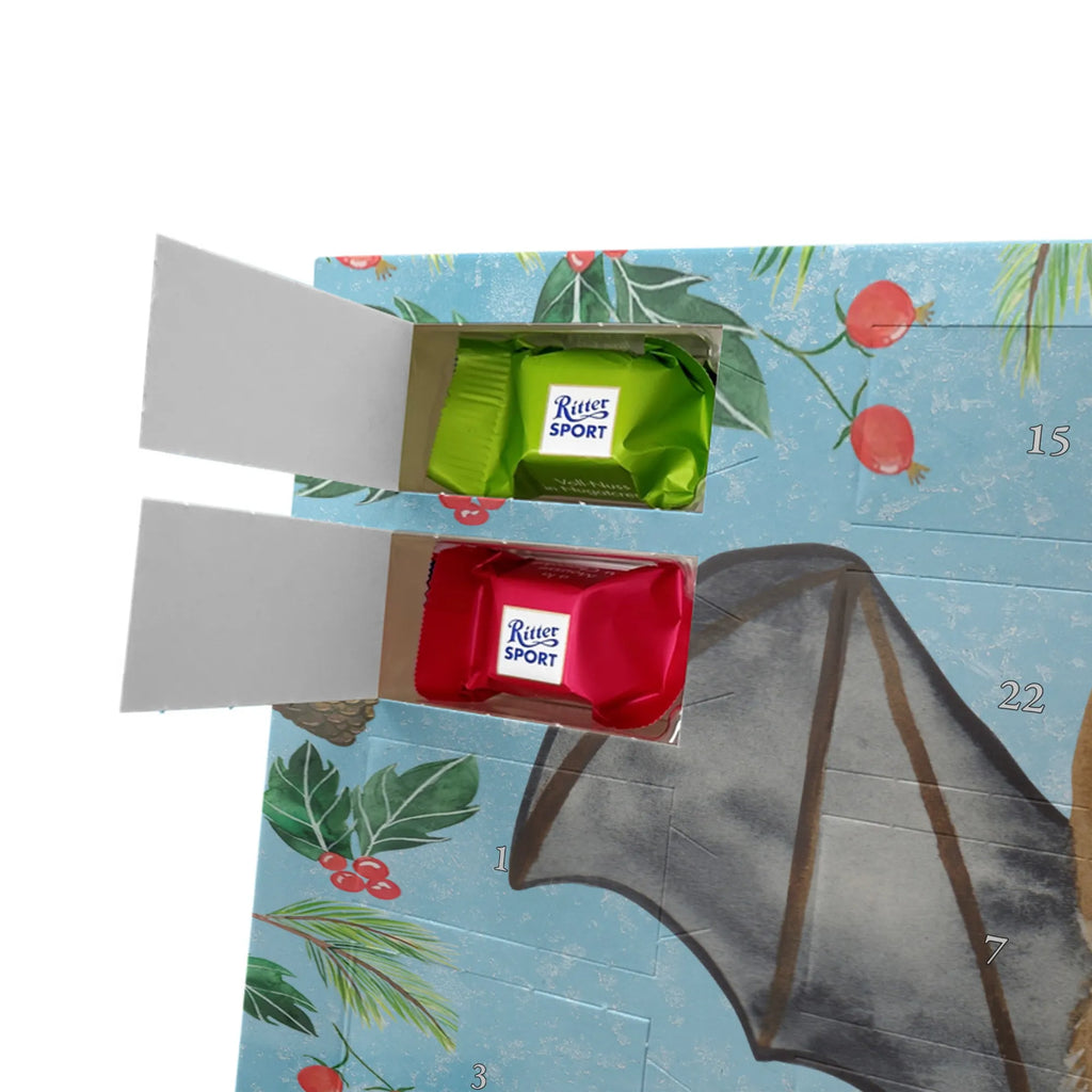 Chocolate advent calendar bat wing gift ideas, gifts, small animals, good mood, cute, funny sayings, cute animal motives, hand drawn, special gifts, card, animal lover