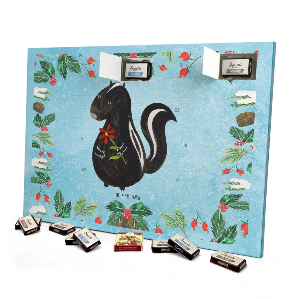 Chocolate advent calendar skunk flower wild animal, daydreamer, predator, dreamy, stink