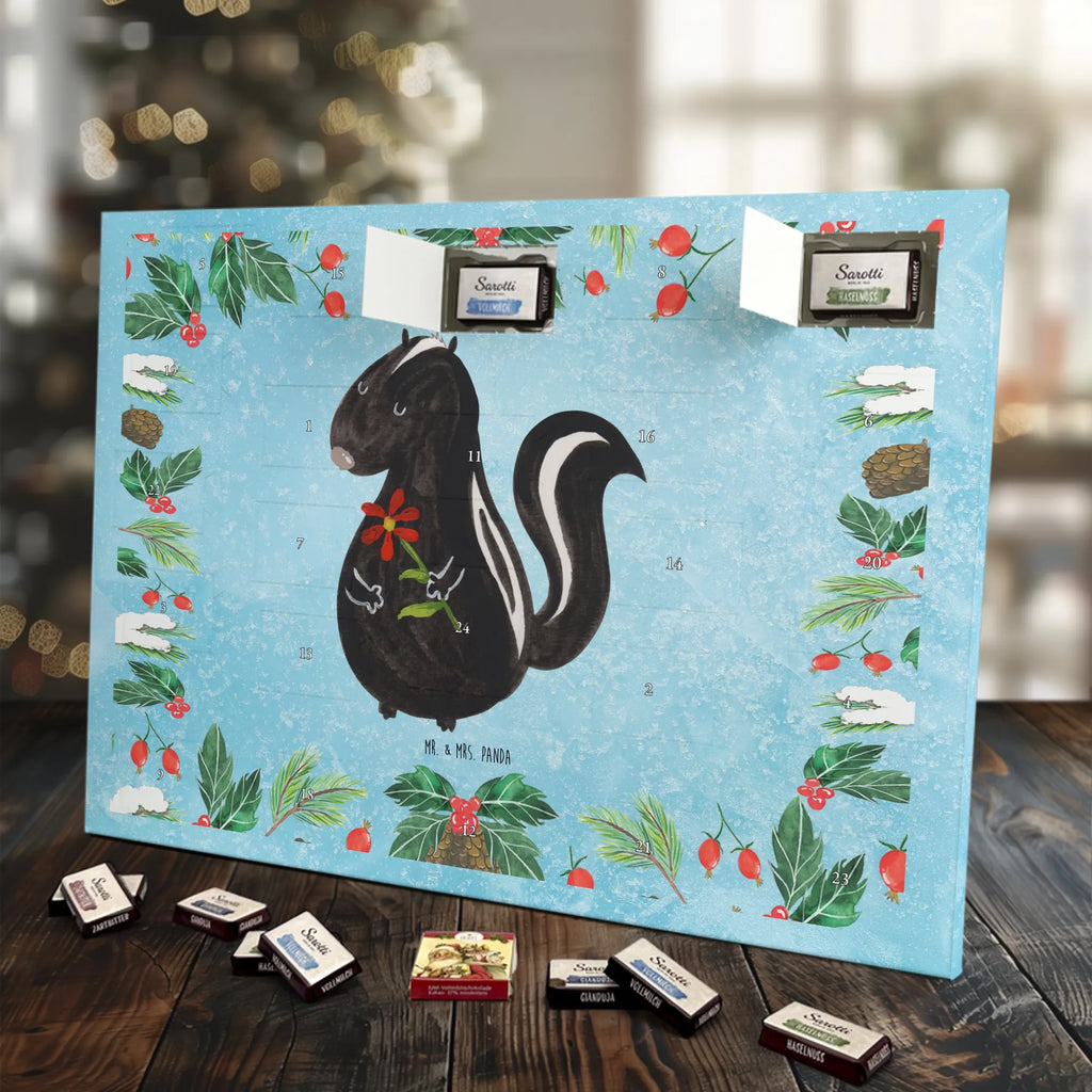 Chocolate advent calendar skunk flower wild animal, daydreamer, predator, dreamy, stink