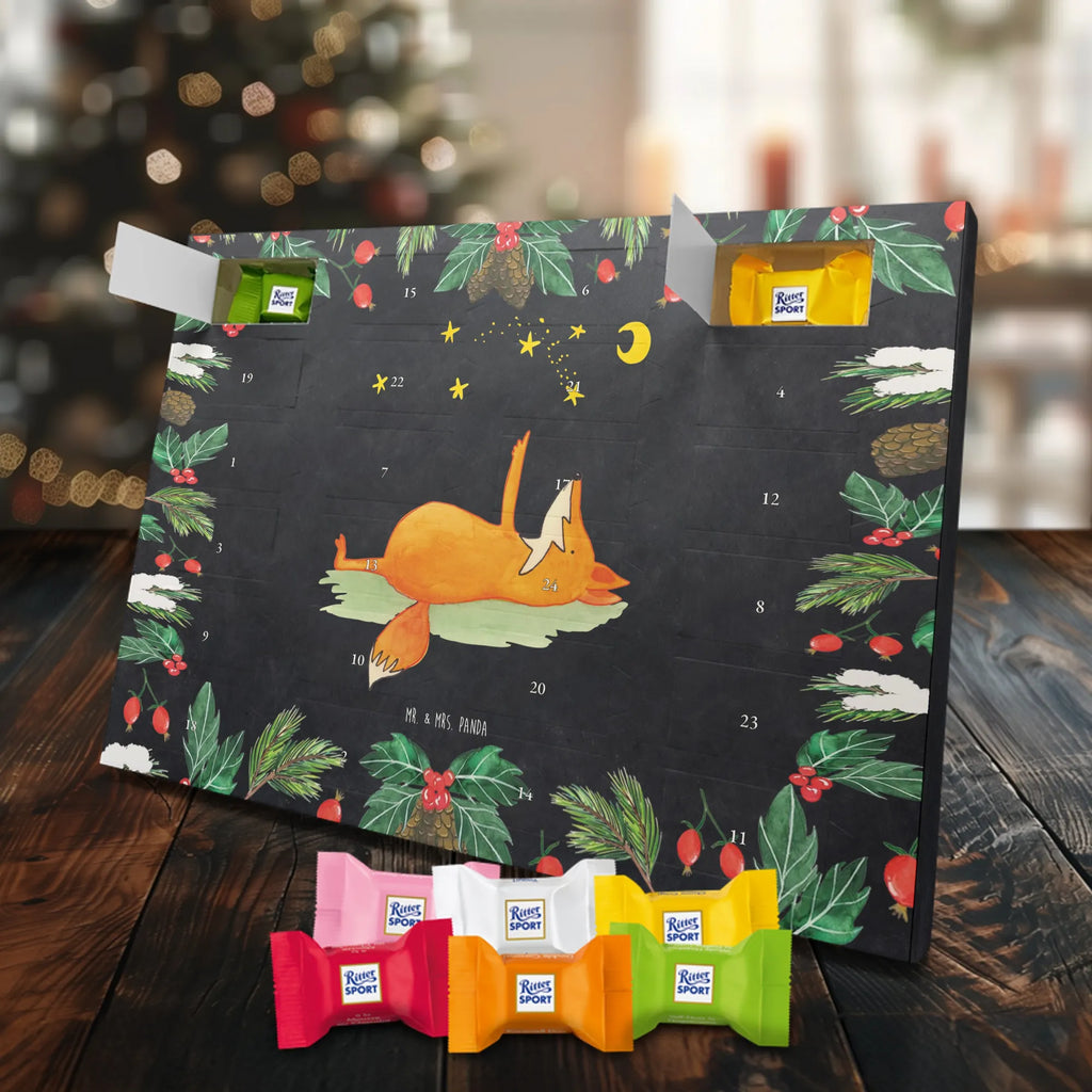 Chocolate advent calendar Fox Stars forest wildlife, clever as a fox, foxes, animal lover, Romance, Saying positive, words of consolation, Saying beautiful