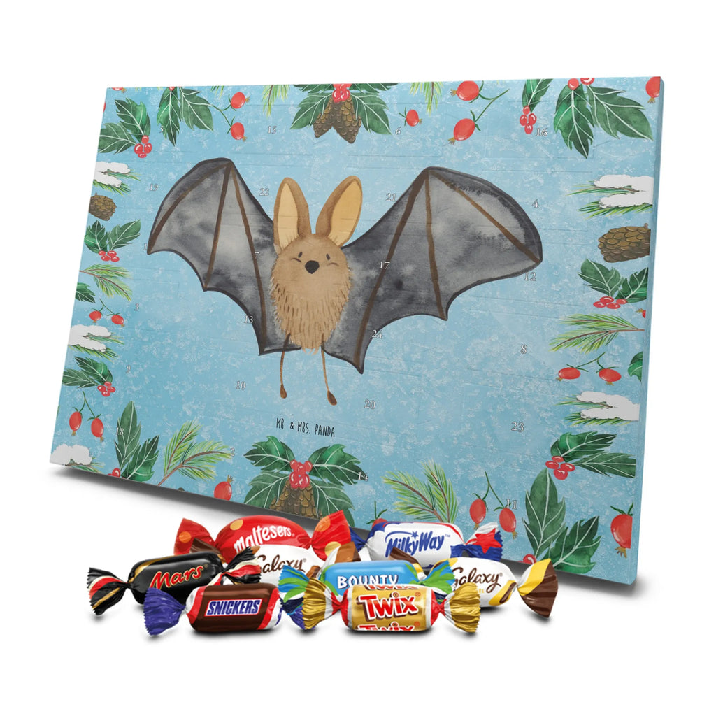 Chocolate advent calendar bat wing gift ideas, gifts, small animals, good mood, cute, funny sayings, cute animal motives, hand drawn, special gifts, card, animal lover