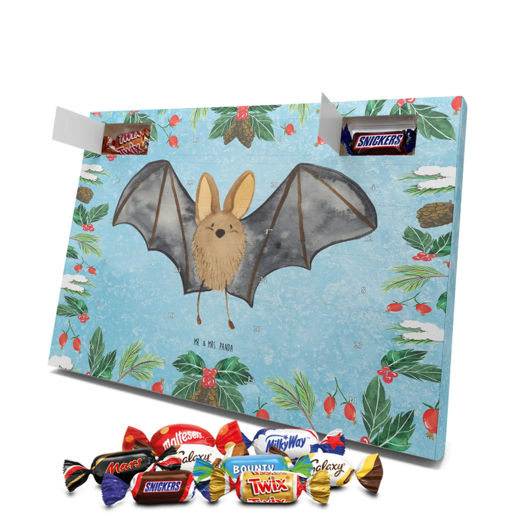 Chocolate advent calendar bat wing gift ideas, gifts, small animals, good mood, cute, funny sayings, cute animal motives, hand drawn, special gifts, card, animal lover