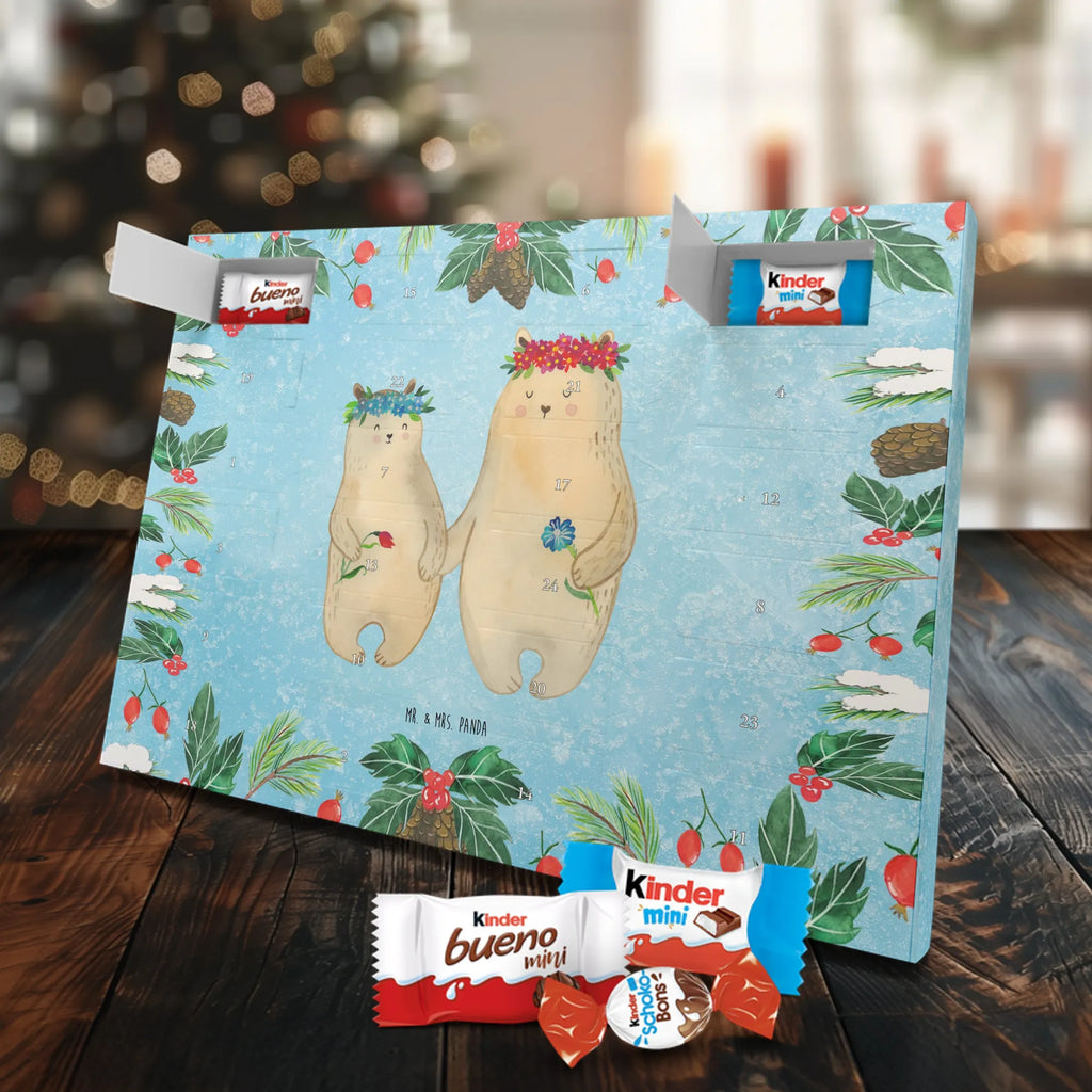 Chocolate advent calendar Bears with flower crown Father's Day, Mother's Day, child, bears, gift mommy. mother's day, best mommy, daughter, children, world best mommy, daughters, role model, favorite mommy, favorite person