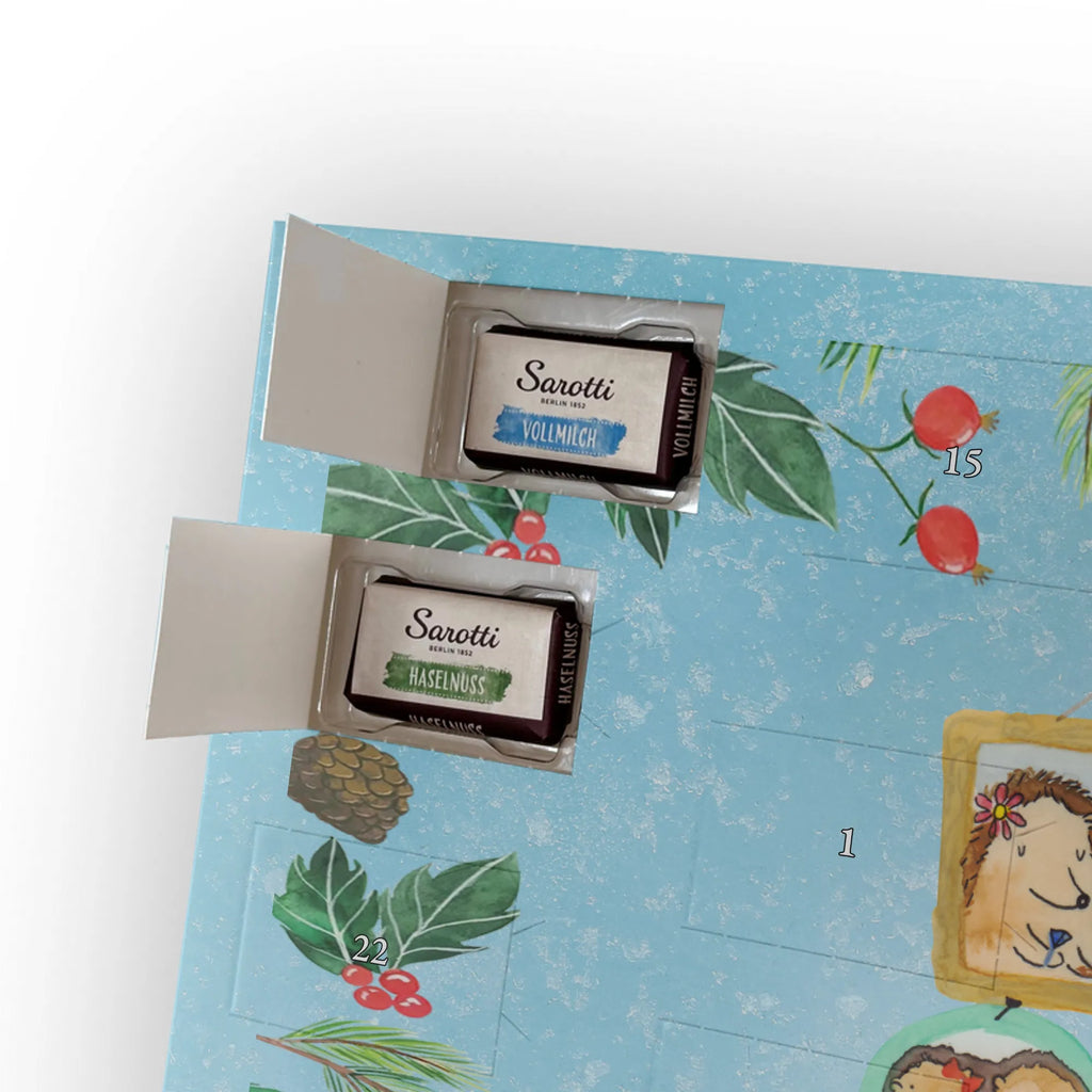 Chocolate advent calendar Hedgehog family Father's Day, Mother's Day, hedgehogs, pictures, solidarity, mum