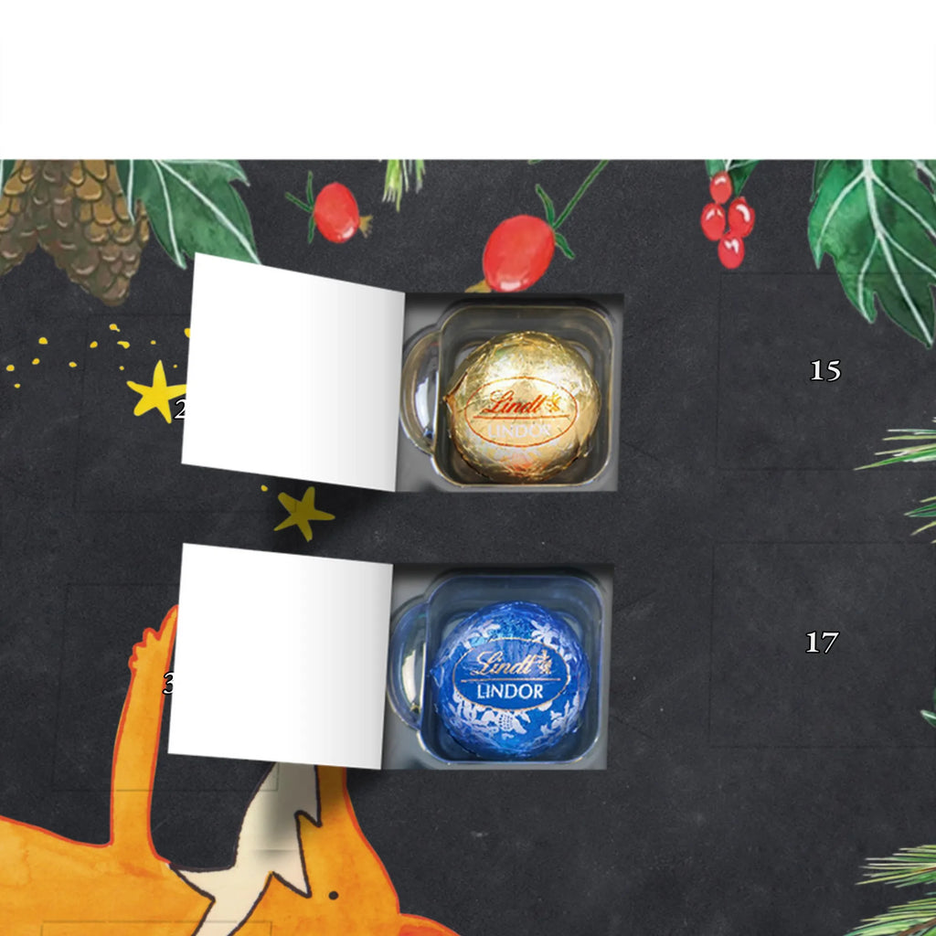 Chocolate advent calendar Fox Stars forest wildlife, clever as a fox, foxes, animal lover, Romance, Saying positive, words of consolation, Saying beautiful