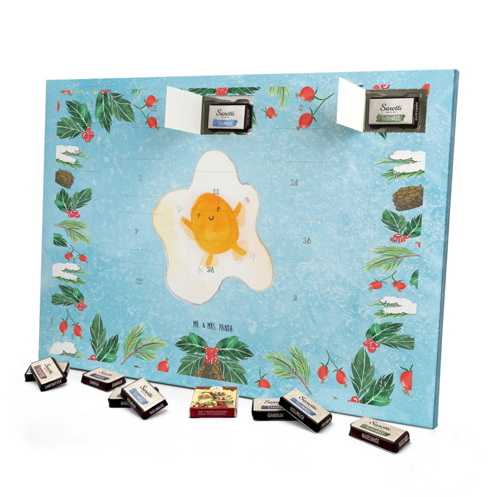 Chocolate advent calendar Fried egg egg gift ideas, gifts, small animals, good mood, cute, funny sayings, cute animal motives, hand drawn, special gifts, card, animal lover, nice, Egg, fried egg, day