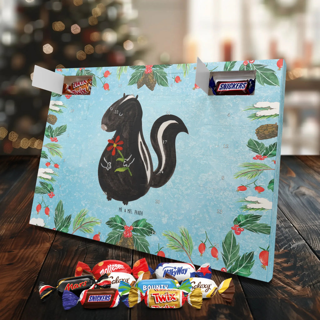 Chocolate advent calendar skunk flower wild animal, daydreamer, predator, dreamy, stink