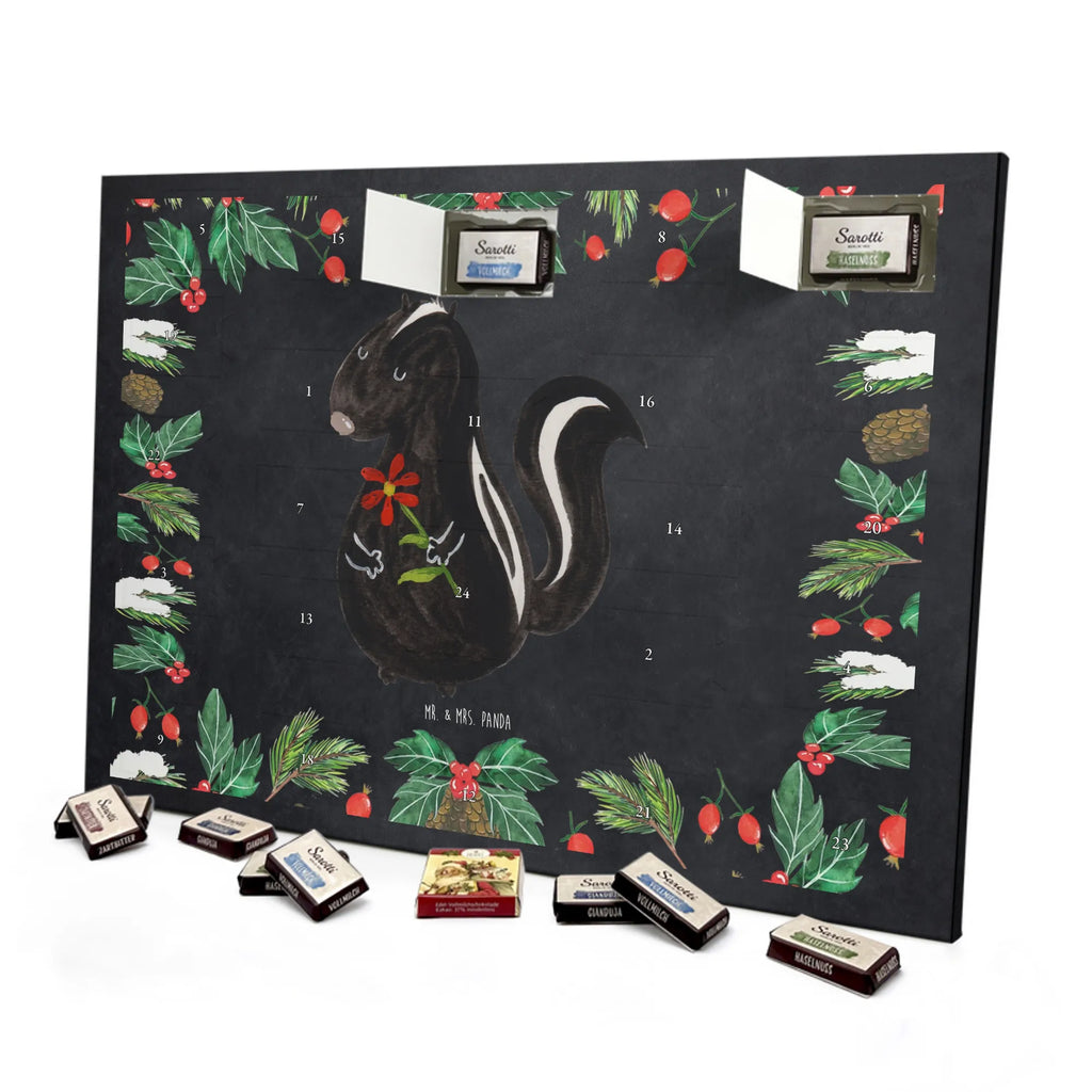 Chocolate advent calendar skunk flower wild animal, daydreamer, predator, dreamy, stink