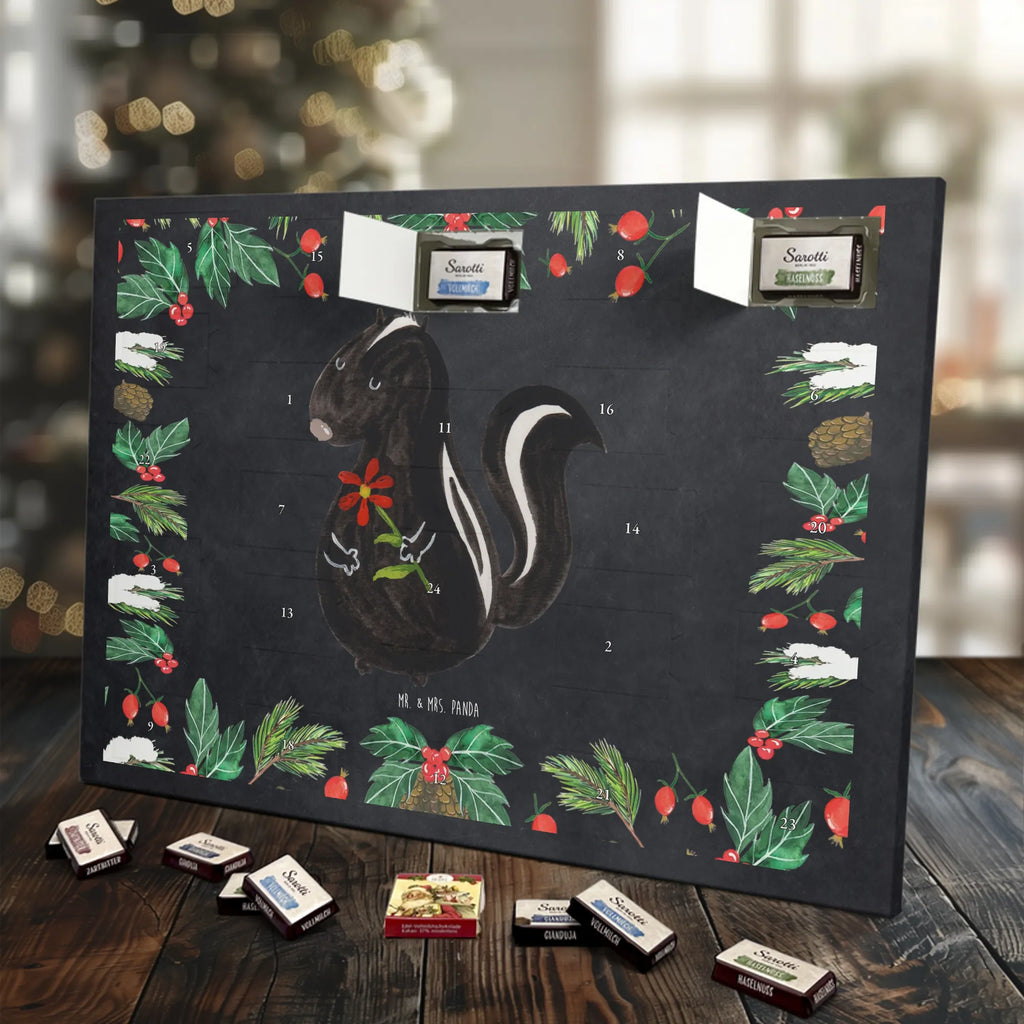 Chocolate advent calendar skunk flower wild animal, daydreamer, predator, dreamy, stink