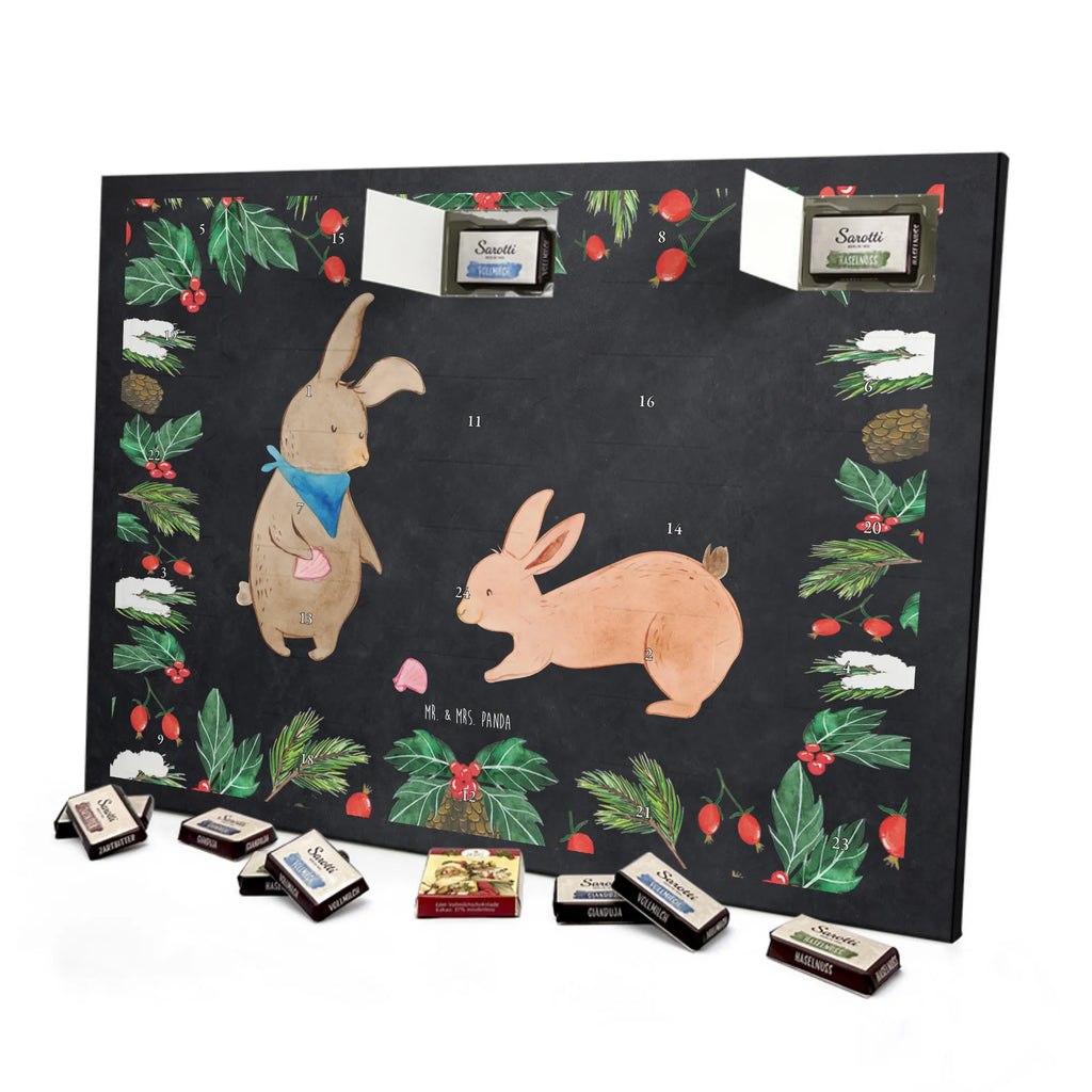 Chocolate advent calendar Bunnies with seashell Father's Day, Mother's Day, rabbits, girlfriends, collecting shells, girlfriend, shells, best friend