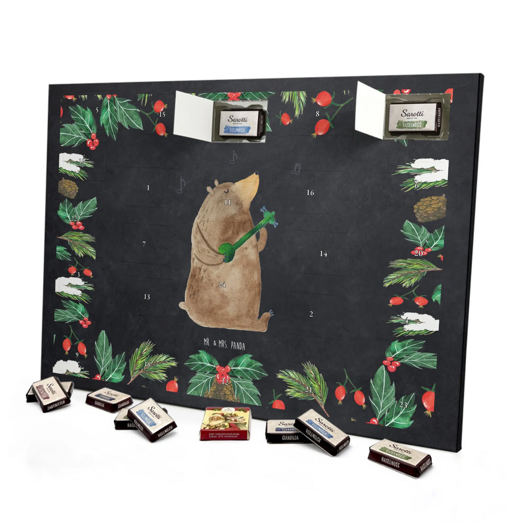 Chocolate advent calendar bear song cuddly toy, teddy bear, gift, saying, heart, woman, love song, girlfriend