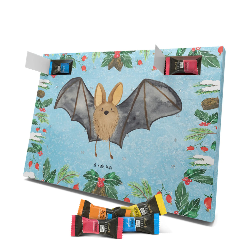 Chocolate advent calendar bat wing gift ideas, gifts, small animals, good mood, cute, funny sayings, cute animal motives, hand drawn, special gifts, card, animal lover