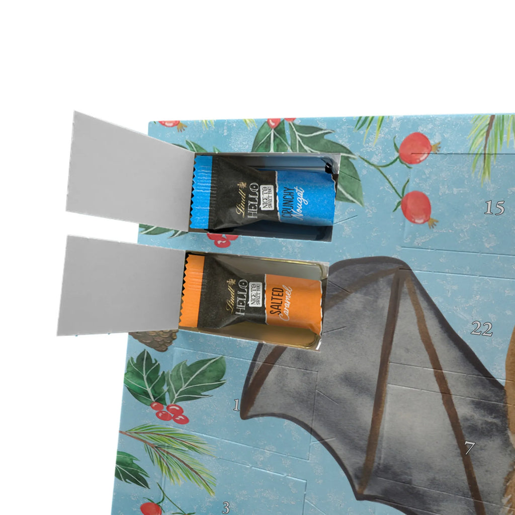 Chocolate advent calendar bat wing gift ideas, gifts, small animals, good mood, cute, funny sayings, cute animal motives, hand drawn, special gifts, card, animal lover