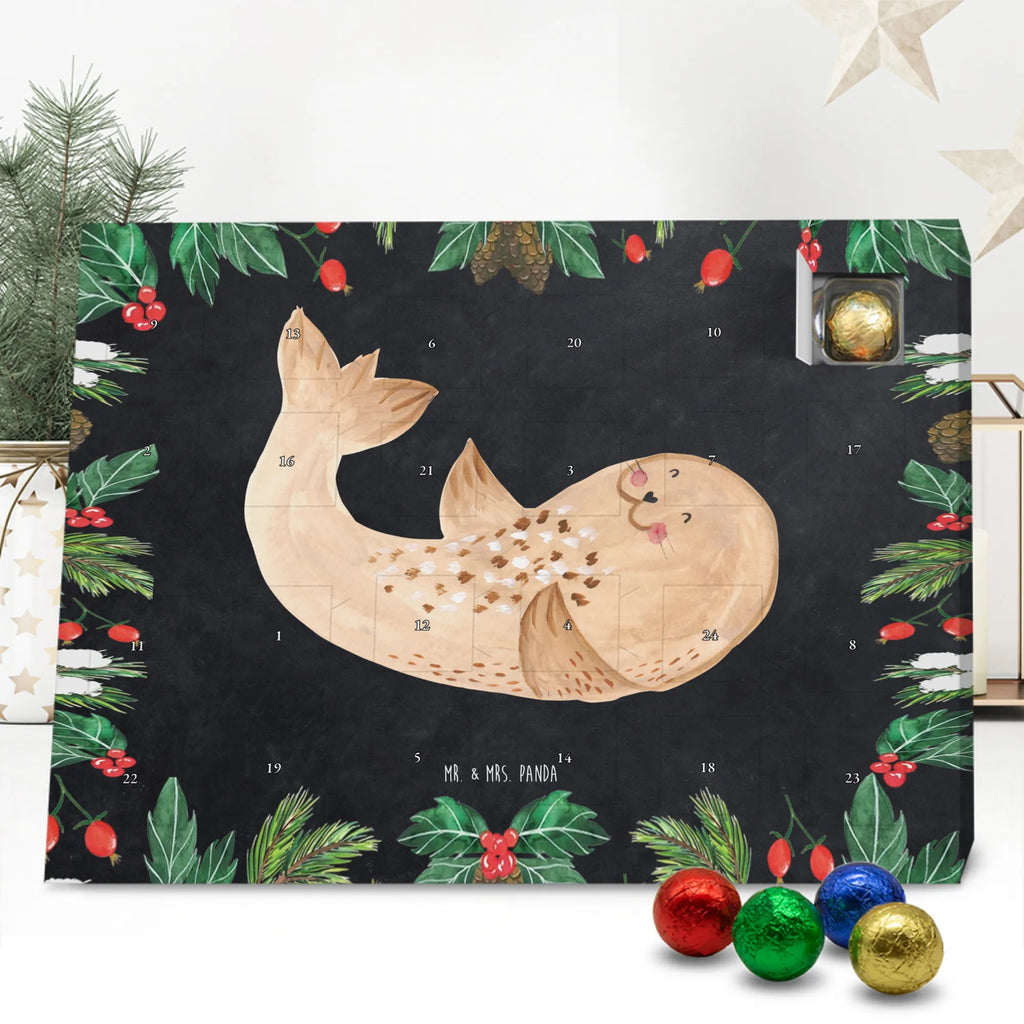 Chocolate advent calendar seal Lay gift ideas, gifts, small animals, good mood, cute, funny sayings, cute animal motives, hand drawn, special gifts, card, animal lover, sea animal, Baltic Sea, North Sea, joy, Seal, seals, laughter