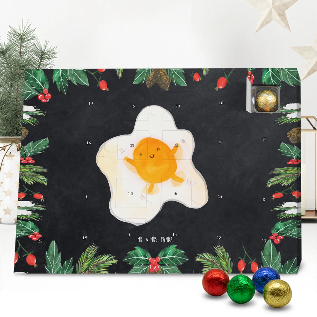 Chocolate advent calendar Fried egg egg gift ideas, gifts, small animals, good mood, cute, funny sayings, cute animal motives, hand drawn, special gifts, card, animal lover, nice, Egg, fried egg, day