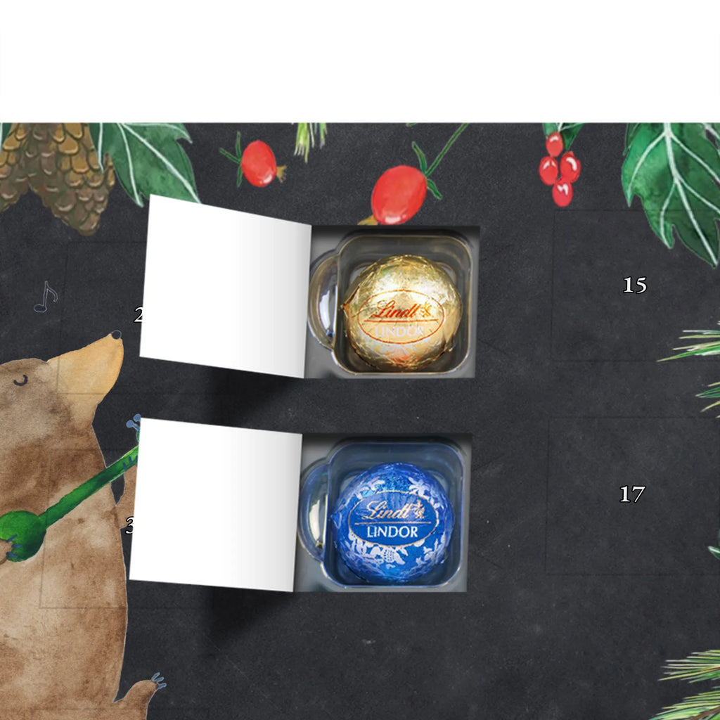 Chocolate advent calendar bear song cuddly toy, teddy bear, gift, saying, heart, woman, love song, girlfriend