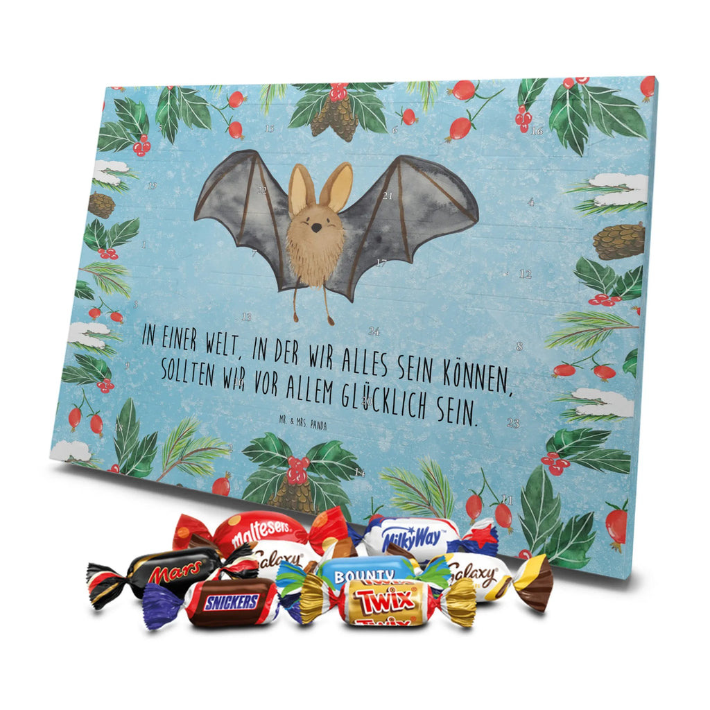 Chocolate advent calendar bat wing gift ideas, gifts, small animals, good mood, cute, funny sayings, cute animal motives, hand drawn, special gifts, card, animal lover