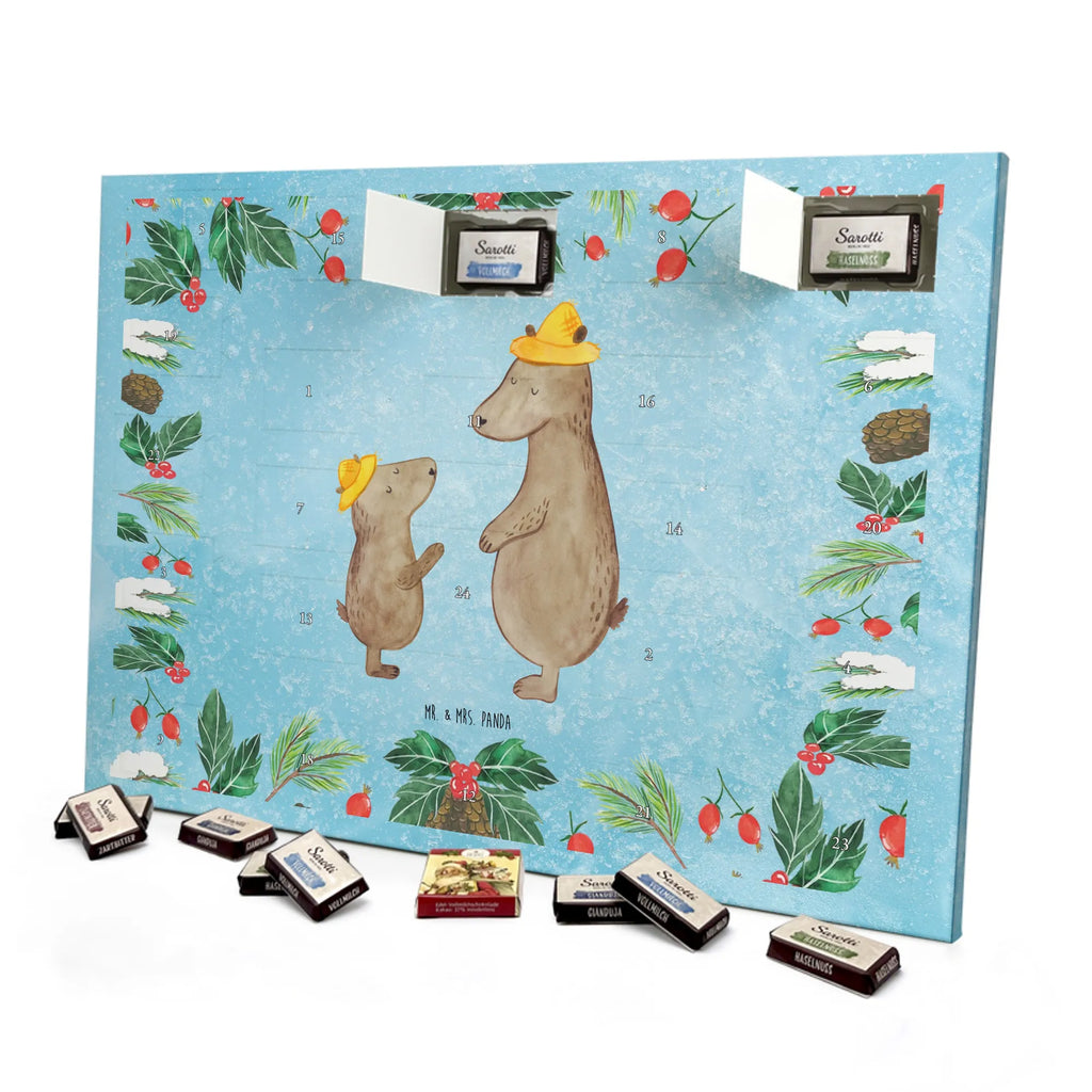 Chocolate advent calendar Bears with hats Father's Day, Mother's Day, favourite person, child, father-son, son, father, role model, children, father's day, sons