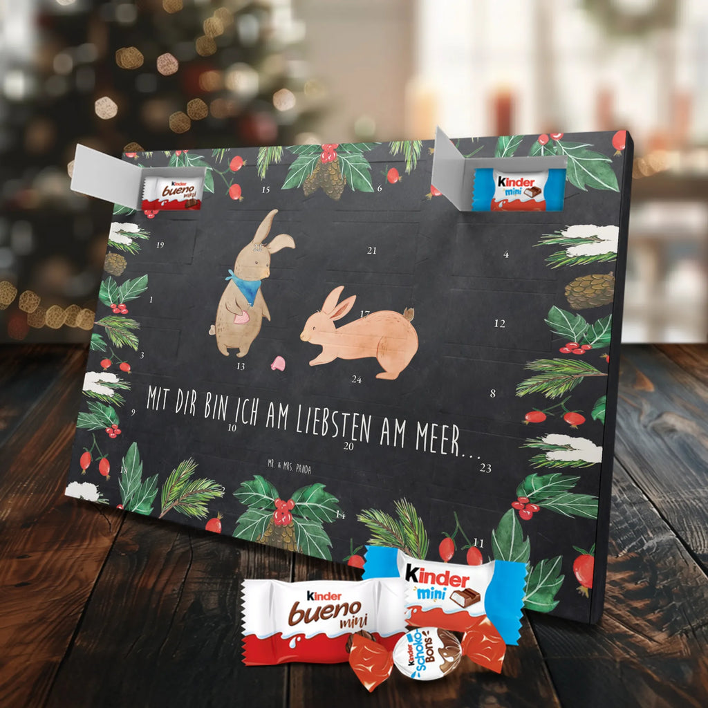 Chocolate advent calendar Bunnies with seashell Father's Day, Mother's Day, rabbits, girlfriends, collecting shells, girlfriend, shells, best friend