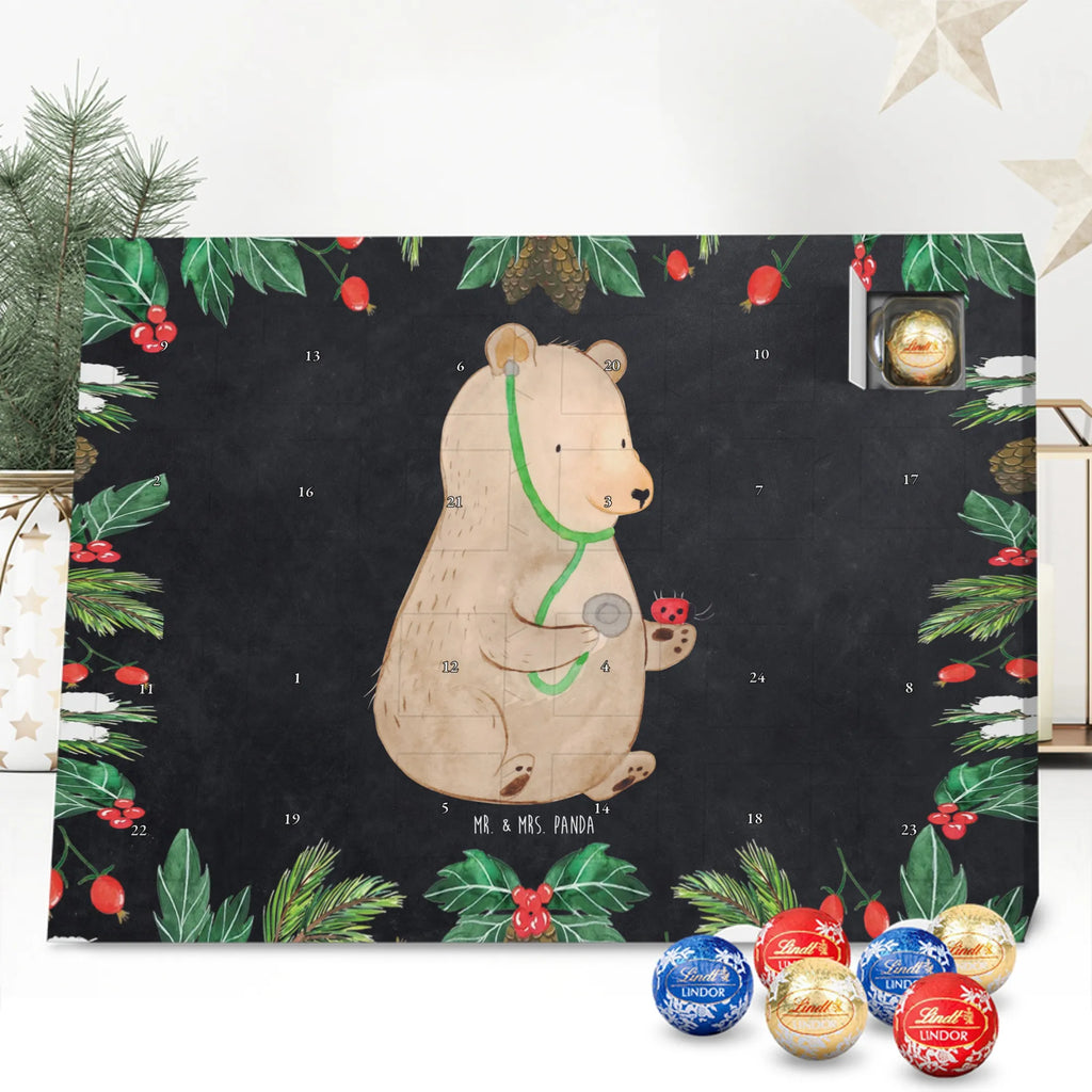 Chocolate advent calendar bear Physician cuddly toy, teddy bear, Doctor
