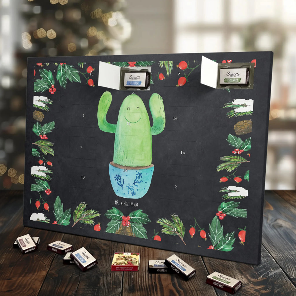Chocolate advent calendar cactus happy cactus, cactuses, plants, small green cactus, cactus plant, cacti, child protection, colleague, friend, office life, new start, saying, education, mother