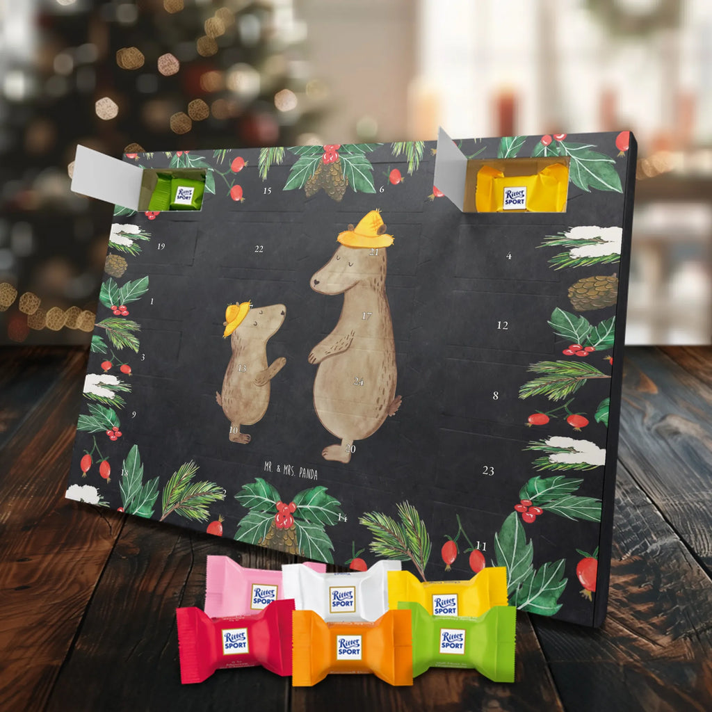 Chocolate advent calendar Bears with hats Father's Day, Mother's Day, favourite person, child, father-son, son, father, role model, children, father's day, sons