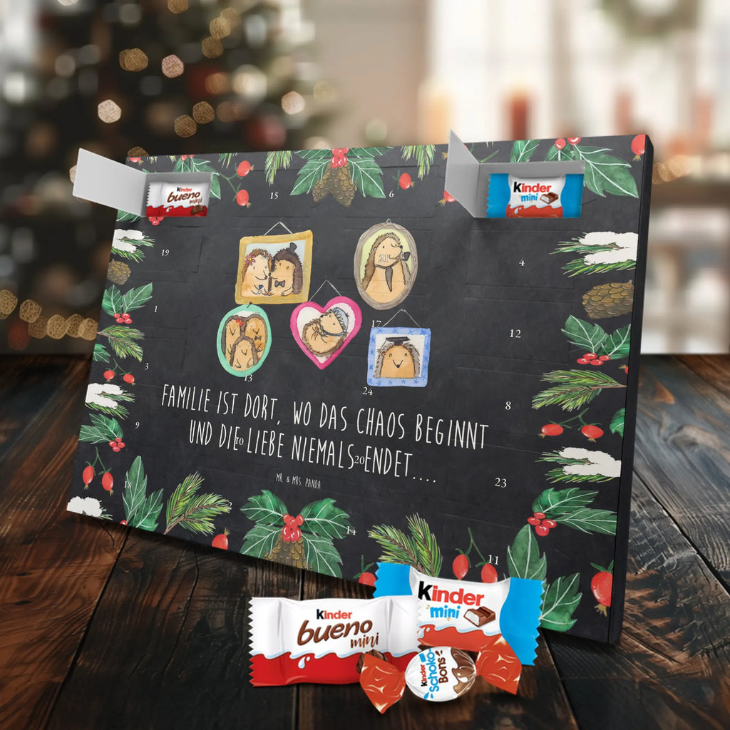Chocolate advent calendar Hedgehog family Father's Day, Mother's Day, hedgehogs, pictures, solidarity, mum
