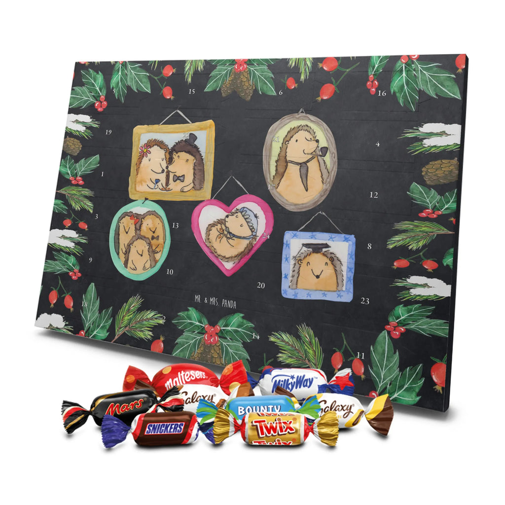 Chocolate advent calendar Hedgehog family Father's Day, Mother's Day, hedgehogs, pictures, solidarity, mum