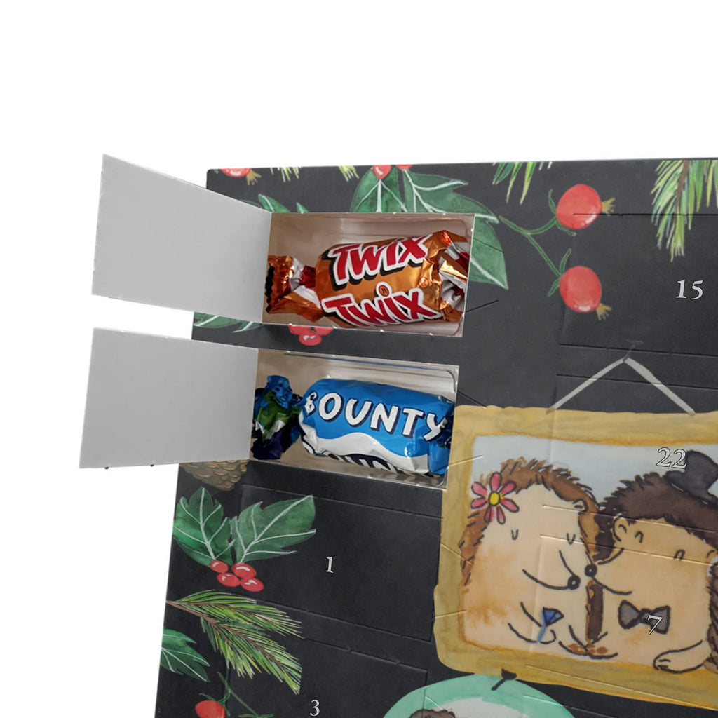 Chocolate advent calendar Hedgehog family Father's Day, Mother's Day, hedgehogs, pictures, solidarity, mum