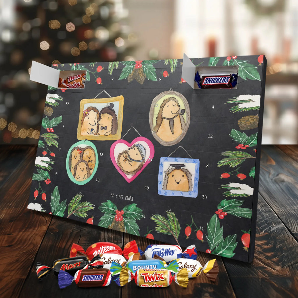 Chocolate advent calendar Hedgehog family Father's Day, Mother's Day, hedgehogs, pictures, solidarity, mum