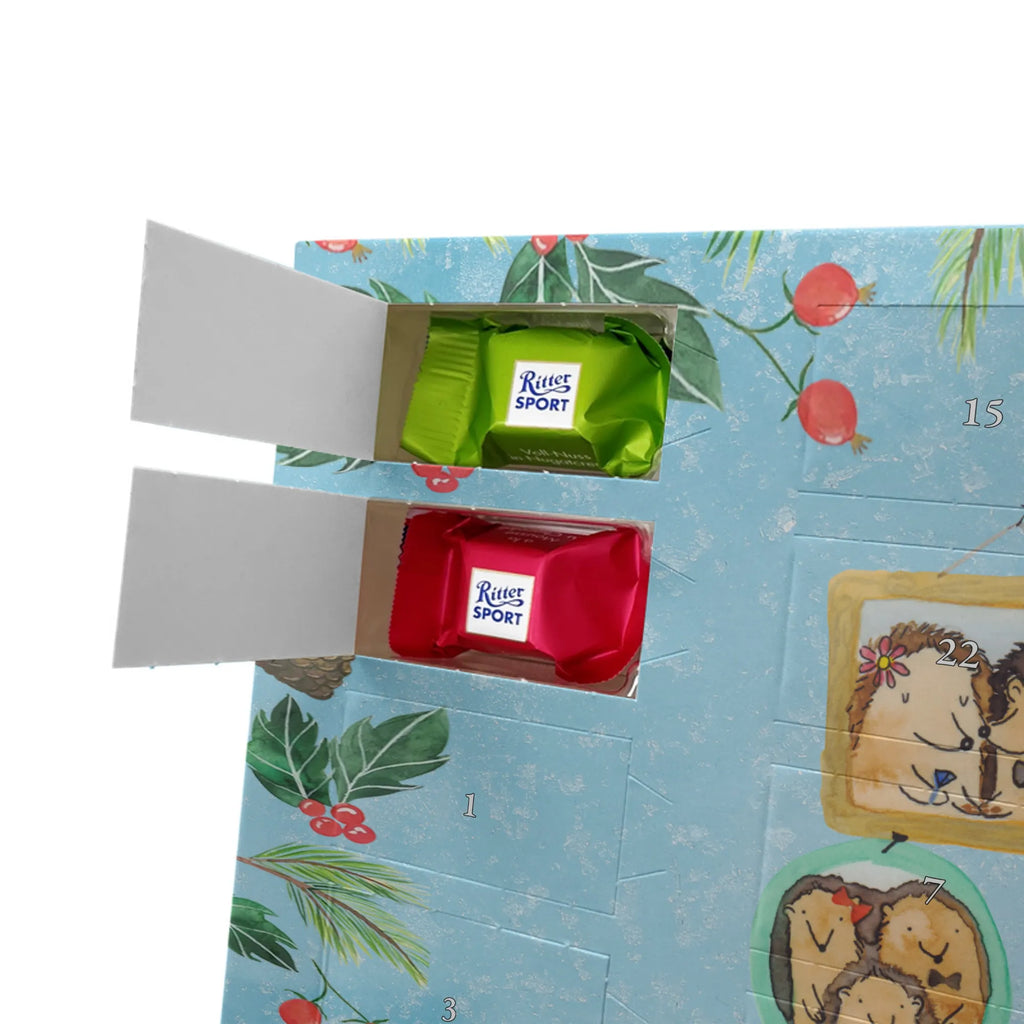 Chocolate advent calendar Hedgehog family Father's Day, Mother's Day, hedgehogs, pictures, solidarity, mum