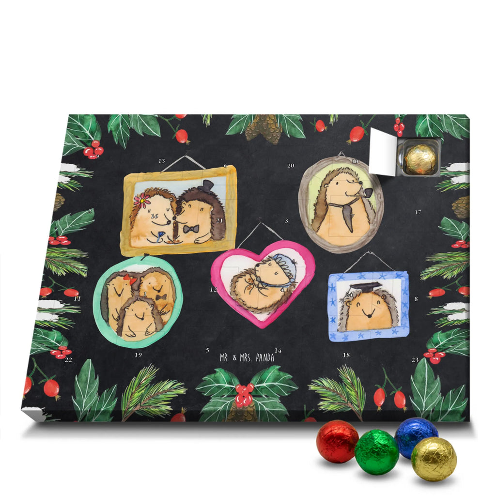 Chocolate advent calendar Hedgehog family Father's Day, Mother's Day, hedgehogs, pictures, solidarity, mum