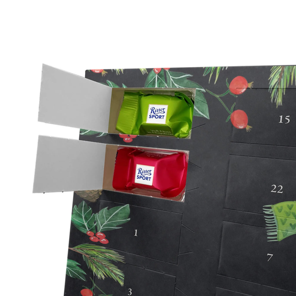 Chocolate advent calendar Smörle sledding snow, Christmas time