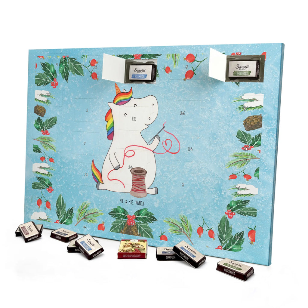 Chocolate advent calendar unicorn seamstress seamstress present, seamstress gift, crochet, tinkering, sewing room, knitting, sew, girlfriend