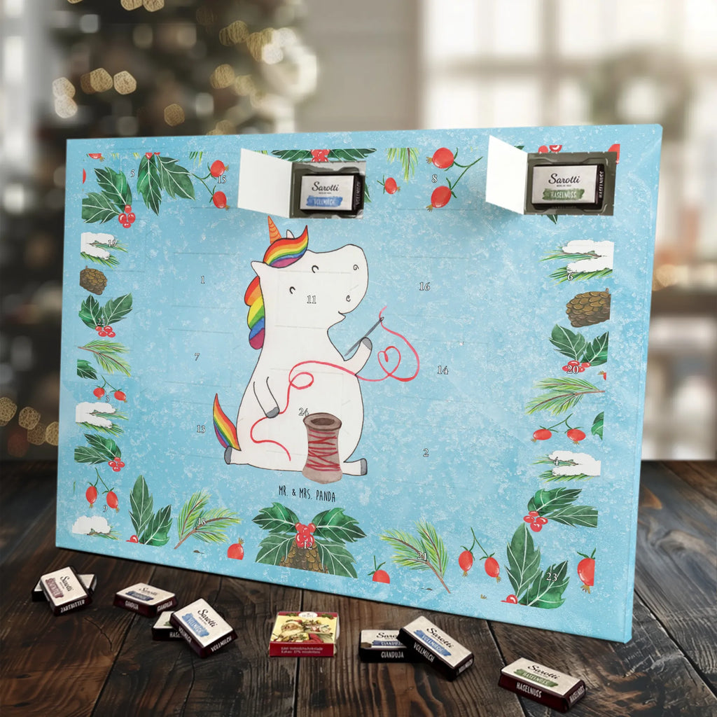 Chocolate advent calendar unicorn seamstress seamstress present, seamstress gift, crochet, tinkering, sewing room, knitting, sew, girlfriend