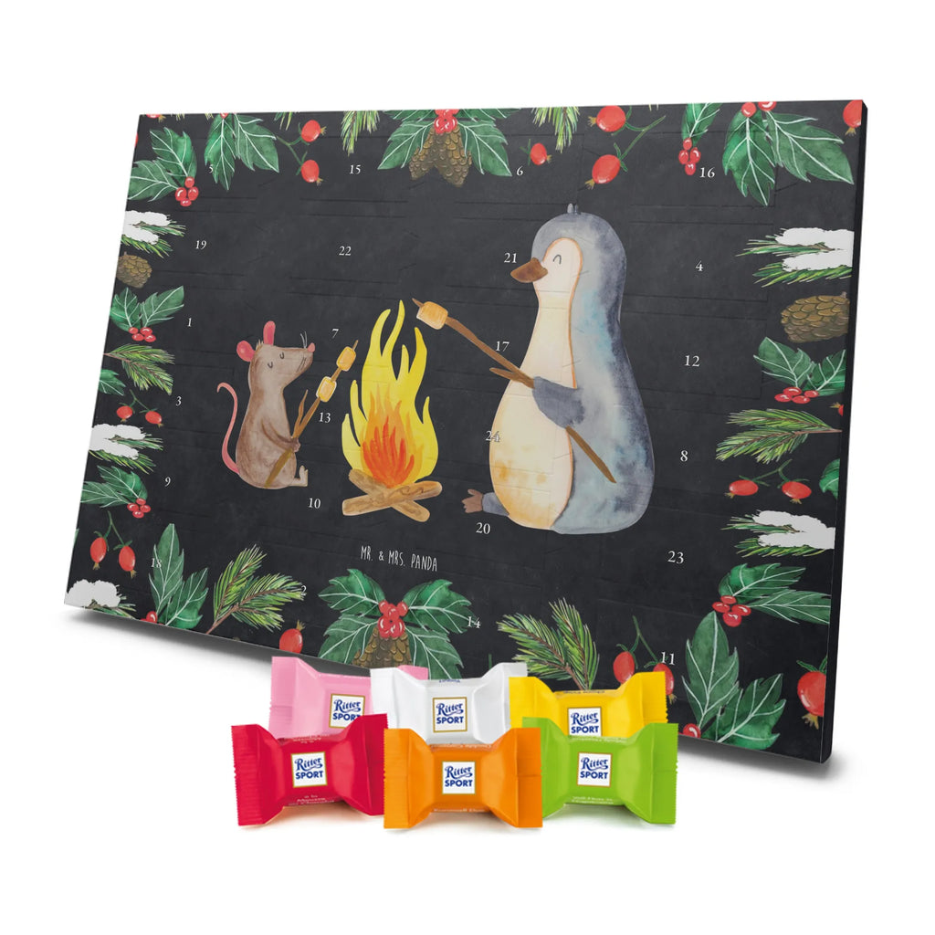 Chocolate advent calendar Penguin campfire North Pole, Penguins, mouse, penguins, everyday office life, new start, life motto, fire, work, campfire, life motivation