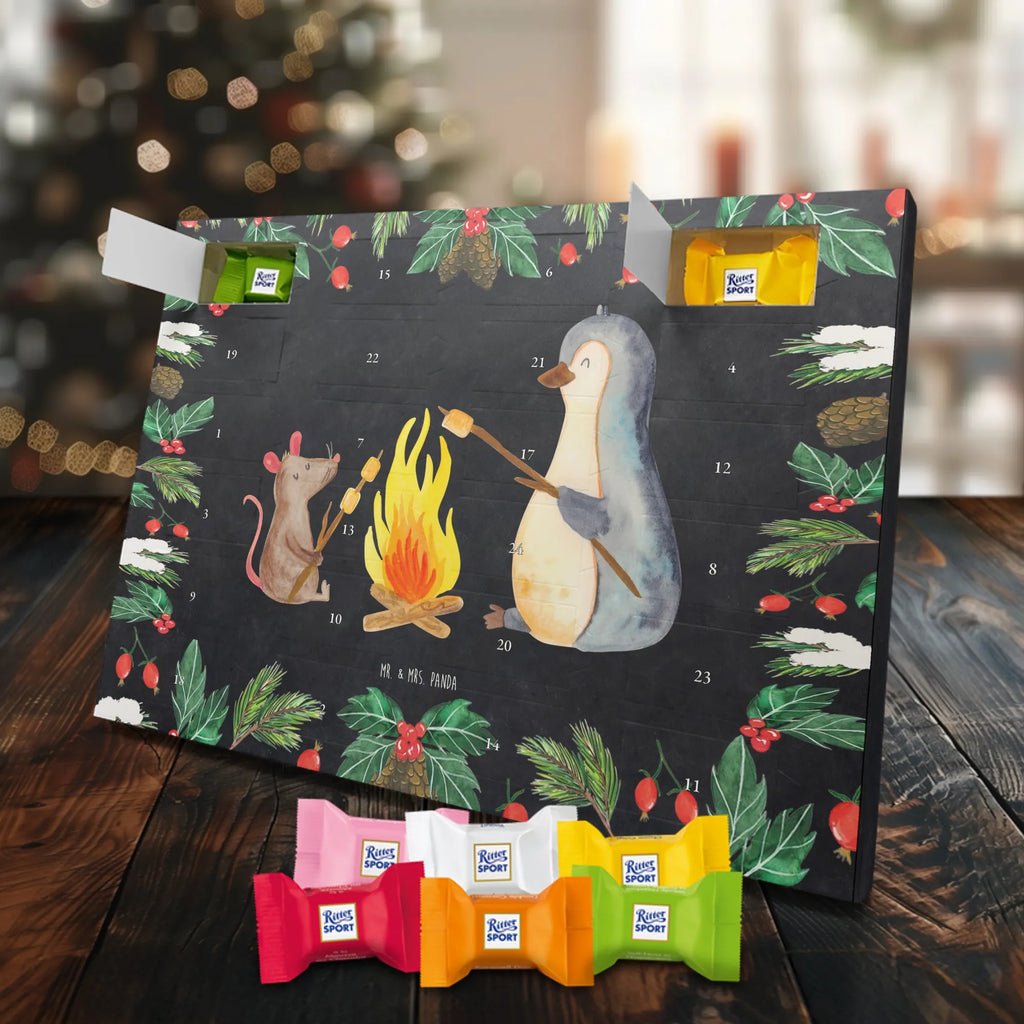 Chocolate advent calendar Penguin campfire North Pole, Penguins, mouse, penguins, everyday office life, new start, life motto, fire, work, campfire, life motivation