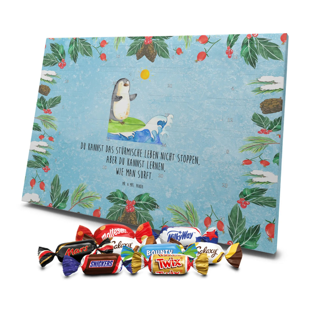 Chocolate advent calendar Penguin surfer North Pole, Penguins, waves, surfing, wave riding, holidays, penguins, surfers