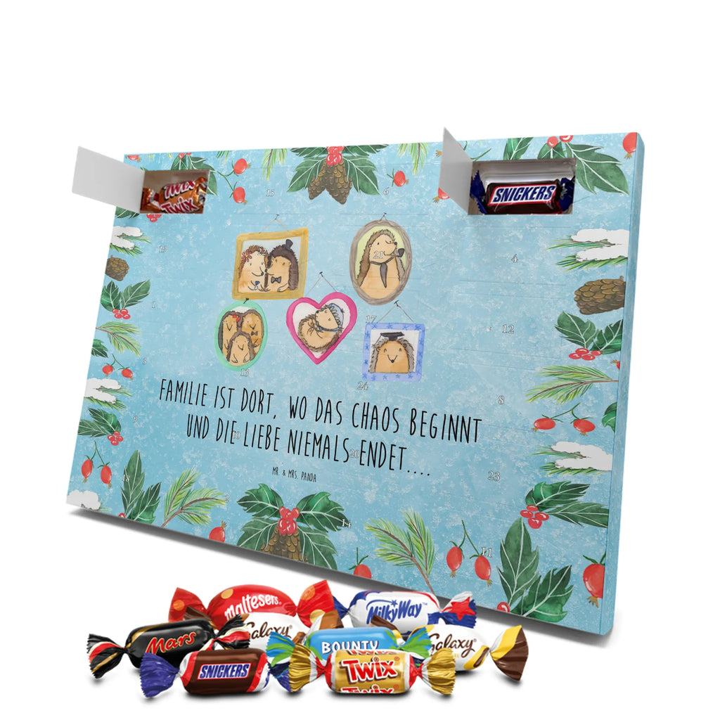 Chocolate advent calendar Hedgehog family Father's Day, Mother's Day, hedgehogs, pictures, solidarity, mum