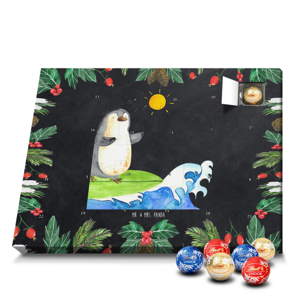 Chocolate advent calendar Penguin surfer North Pole, Penguins, waves, surfing, wave riding, holidays, penguins, surfers