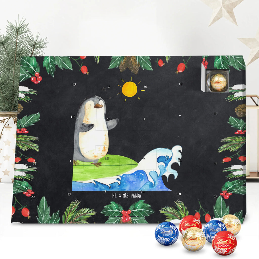 Chocolate advent calendar Penguin surfer North Pole, Penguins, waves, surfing, wave riding, holidays, penguins, surfers