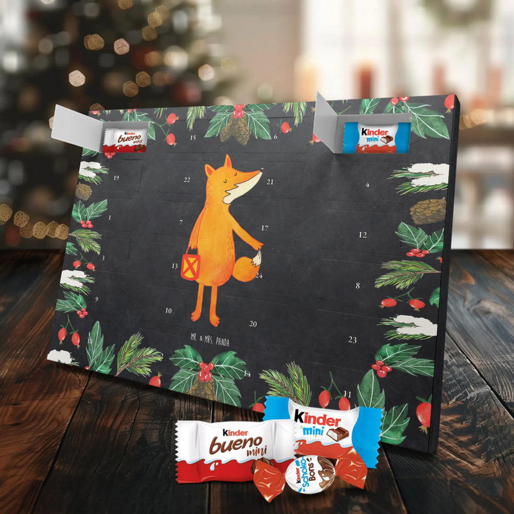 Chocolate advent calendar Fox Lantern forest wildlife, clever as a fox, foxes, animal lover, Lovesickness Spell, Cheer up, Saint Martin, Lantern, Caesar Otto Hugo Flaischlen, Lantern parade, Foxes, Spell comforting