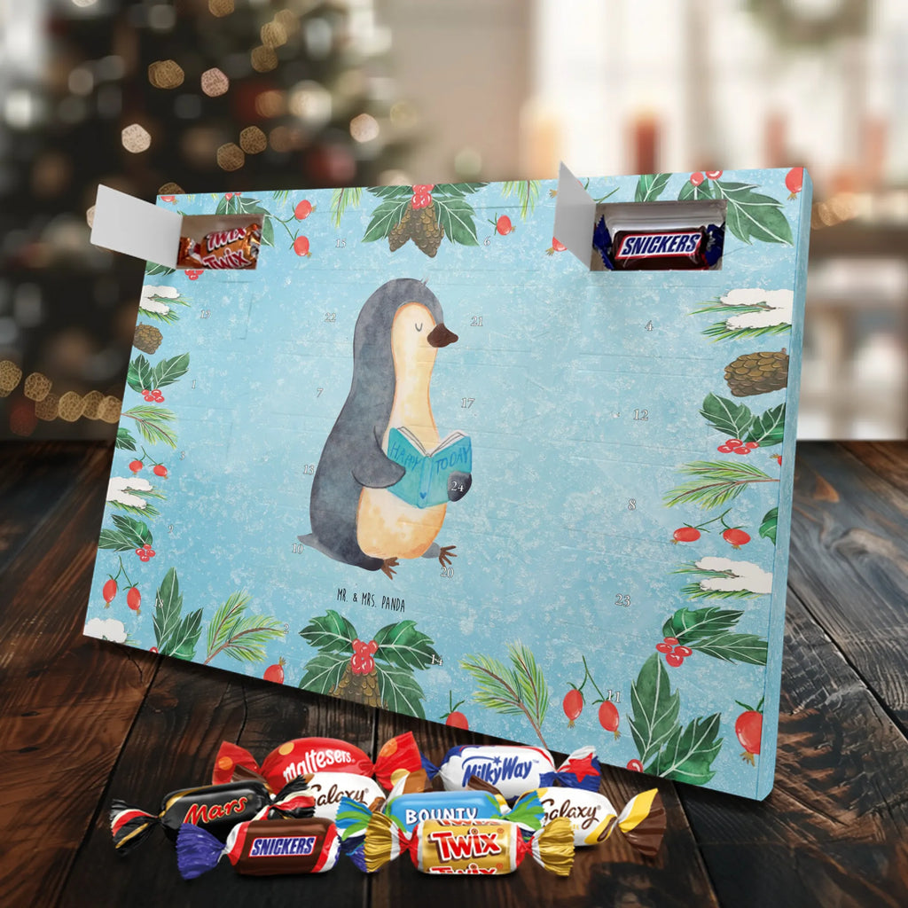 Chocolate advent calendar Penguin A book North Pole, Penguins, penguins, leisure, book, vacation, reading, doing nothing, holidays, lazing around, bookworm