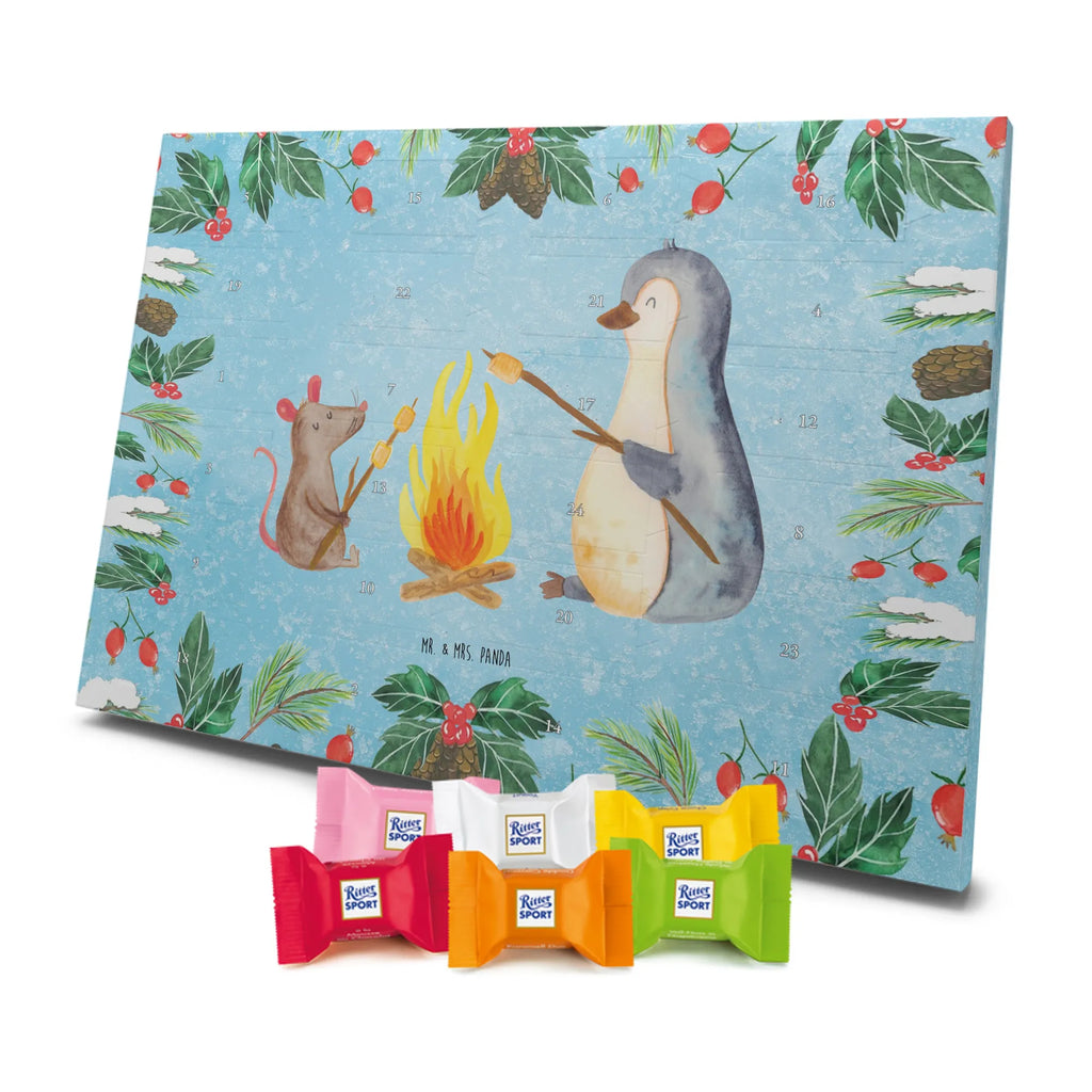 Chocolate advent calendar Penguin campfire North Pole, Penguins, mouse, penguins, everyday office life, new start, life motto, fire, work, campfire, life motivation