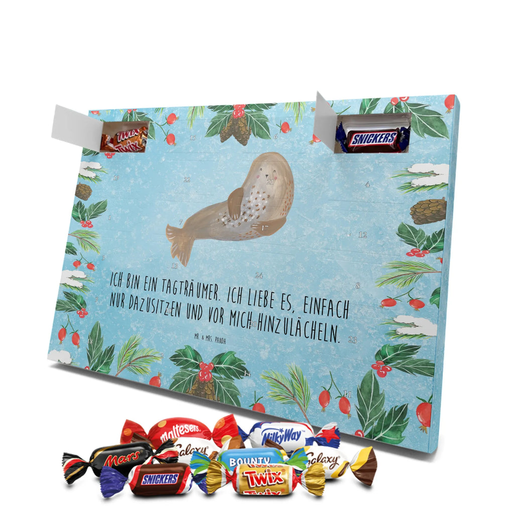 Chocolate advent calendar seal Laugh gift ideas, gifts, small animals, good mood, cute, funny sayings, cute animal motives, hand drawn, special gifts, card, animal lover, Seal, North Sea, Sea animal, Seals, Baltic Sea