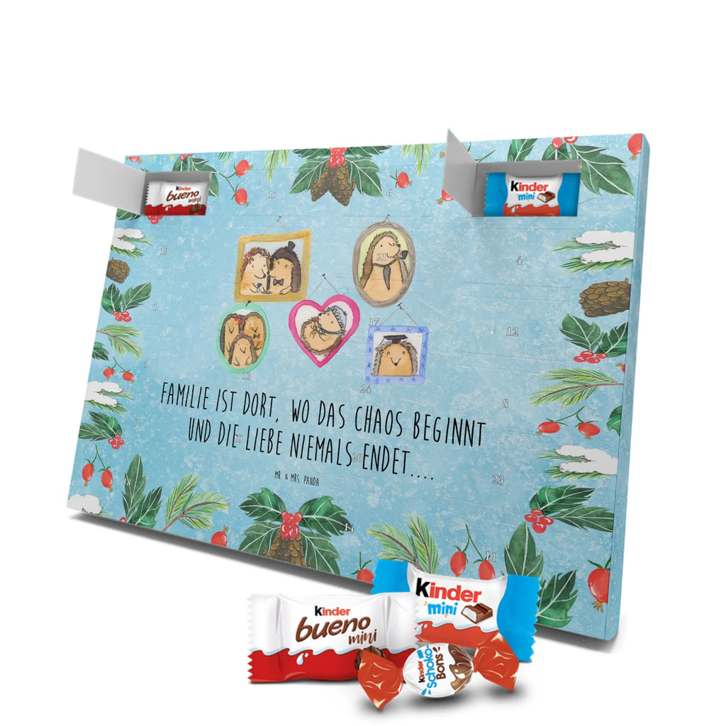 Chocolate advent calendar Hedgehog family Father's Day, Mother's Day, hedgehogs, pictures, solidarity, mum