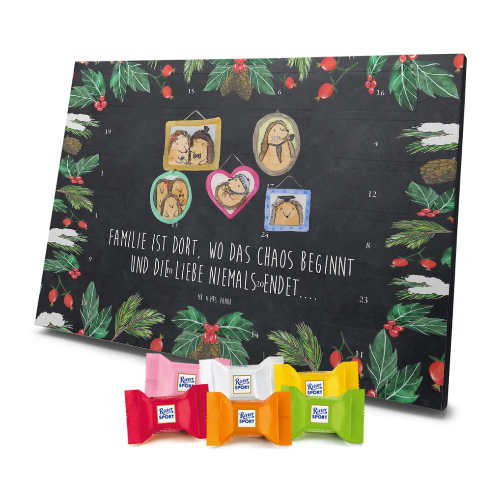 Chocolate advent calendar Hedgehog family Father's Day, Mother's Day, hedgehogs, pictures, solidarity, mum